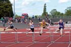 Hurdles at the Annual Inter-Counties Schools, Cleveland v Cumbria v Durham v Northumberland at Claireville Stadium, Middlesbrough